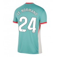 Fotballdrakt Herre Atletico Madrid Robin Le Normand #24 Bortedrakt 2024-25 Kortermet